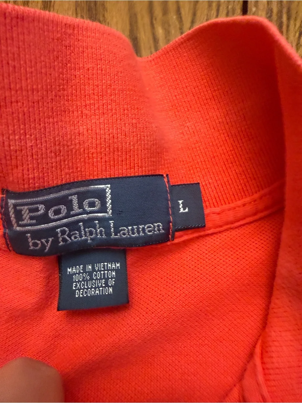 Ralph Lauren Men’s Coral Polo with Yellow Pony Logo